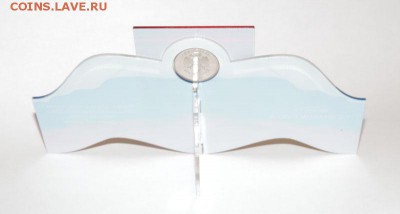 1 рубль "Знак" в подарочном оформлении - Пластик1рубль_сзади