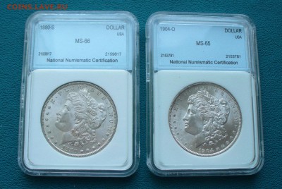США - Морган: 1880г. 1904г. 1897г. на оценку. - P1100846.JPG