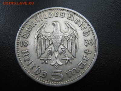1936 Третий рейх, 5 RM, серебро, до 23.07 в 22-10 мск - IMG_1931.JPG