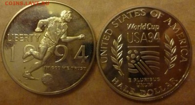 Иностранные Биметалл, Спорт, 25 р, Наборы МНОГО МНОГО!!! - США 50 центов Футбол 1994