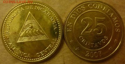 Иностранные Биметалл, Спорт, 25 р, Наборы МНОГО МНОГО!!! - Никарагуа 25 сентаво