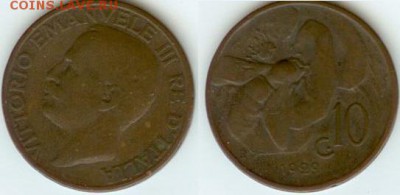 Италия 10 чентезимо 1929 до 21.00 мск 25.07.2014 - Италия 10 чентезимо 1929