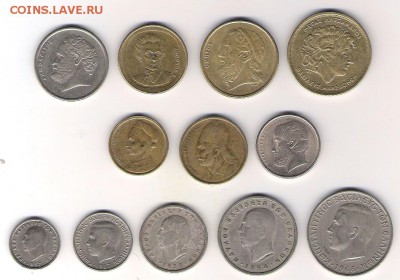 Греция 12 монет до 23.07 в 22.00 по МСК - Греция 12 монет.