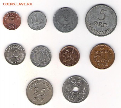 Дания  10 монет до 23.07 в 22.00 по МСК - Дания 10 монет