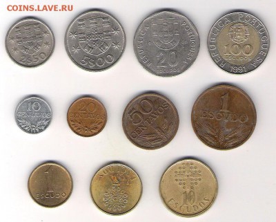 Португалия 11 монет до 23.07 в 22.00 по МСК - Португалия 11 монет