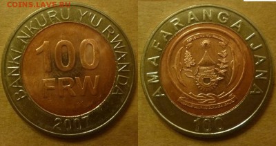Иностранные Биметалл, Спорт, 25 р, Наборы МНОГО МНОГО!!! - Руанда 100 франков.JPG