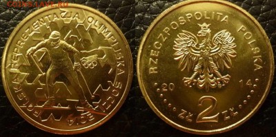 Иностранные Биметалл, Спорт, 25 р, Наборы МНОГО МНОГО!!! - Польша 2 злотых Олимпиада Сочи 2014