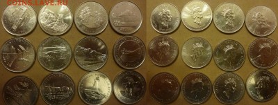 Иностранные Биметалл, Спорт, 25 р, Наборы МНОГО МНОГО!!! - Канада набор 25 центов Территории 1992.JPG