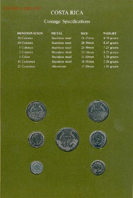 Коста-Рика - coins of all nations. Короткий аукцион. - Costa Rica2