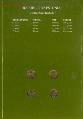 Эстония - coins of all nations. Короткий аукцион - Estonia2