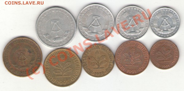 Германия 9 монет (не евро) до 01.04.2010 в 23.00 мск - germany 001