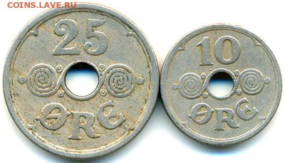 Дания_10 эре 1926 + 25 эре 1940; до 20.07_22.02мск - 8238