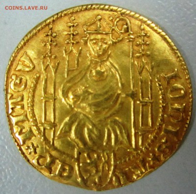 Нассау , Иоганн II , 1397 - 1419 гг . Гольдгульден - IMG_0011.JPG