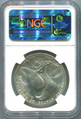 США 1 доллар, олимпиада в Лос-Анжелесе, сертифицировано NGC - good-3363-1