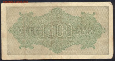 Германия 1000 марок 1922 г.До 24.07.14 г. 22-00 МСК. - Германия 1000 м. 1922 1