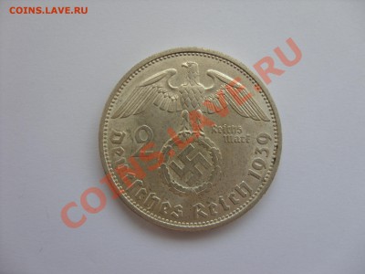 Иностранные монеты форумчан ( Серебро в патине и в Блеске ) - 2 марки 1939 E - 4.JPG