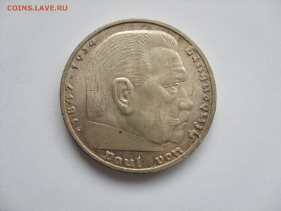 Иностранные монеты форумчан ( Серебро в патине и в Блеске ) - 5 марок 1935 G - 1