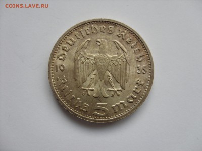 Иностранные монеты форумчан ( Серебро в патине и в Блеске ) - 5 марок 1935 G - 2