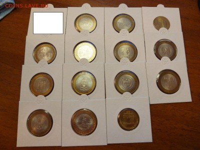 -= Биметалл в холдерах UNC 14 разных монет в коллекцию =- - P10201910