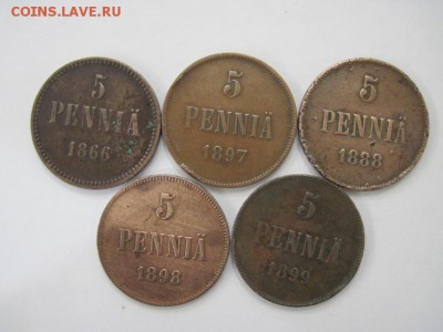 5 пенни 1866,88,97,98,99 до 24.07.14 - Изображение23 096