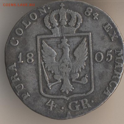 Пруссия, 4 гроша, 1807 - 9