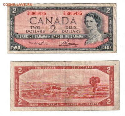 КАНАДА, 2 доллара (1954), до 29.07 @ 22:00 - banknote_1662-0-3