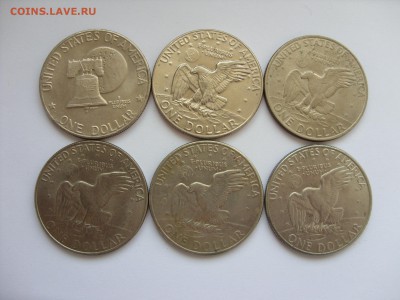6 однодолларовых монет США 1971-77. - 1 dollar USA - 1.JPG