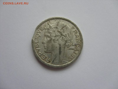 1 франк Франция 1941. Выкус. - 1 франк 1941 брак - 2.JPG