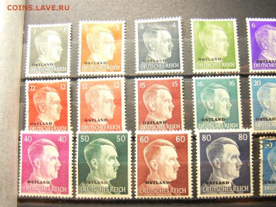 МАРКИ 3 Рейх  оккупация надпечатки на Гитлере -OSTLAND - P1930970.JPG