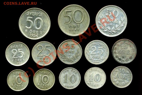 Большая подборка Швеции. Серебро.1874 -1968г. Как продавать? - img802