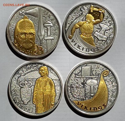 10 динар 2008г. Андорра 4шт. - Набор Викинги. Оценка. Спрос. - 20140724_150604