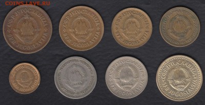 Югославия 5, 10, 20, 50 пара, 1, 5 динар до 26.07.2014 22-00 - Югославия р