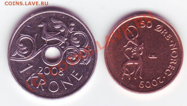 Норвегия 2 монеты до 22-00 02.04 - Норвегия А.JPG