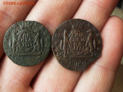 Сибирская копейка 1771г.км. Денга 1777г. км. - SAM_7943.JPG