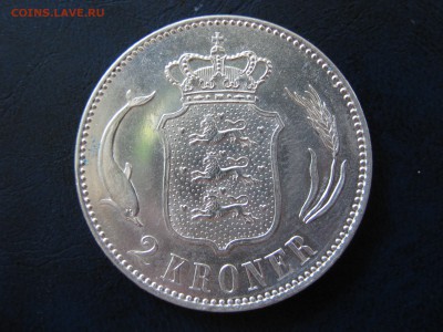 ДАНИЯ 2 кроны 1916. Серебро. Оценка. - 105.JPG