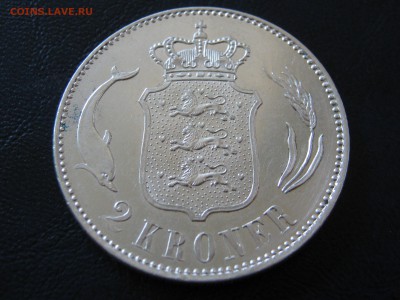ДАНИЯ 2 кроны 1916. Серебро. Оценка. - 102.JPG