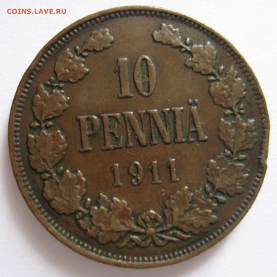 10 пенни 1910г. - 1911р