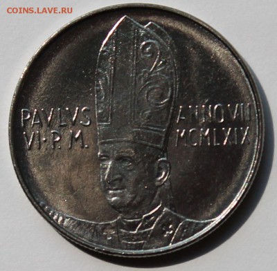 Ватикан. 50 лир 1969. Тираж - 100 000. - 4