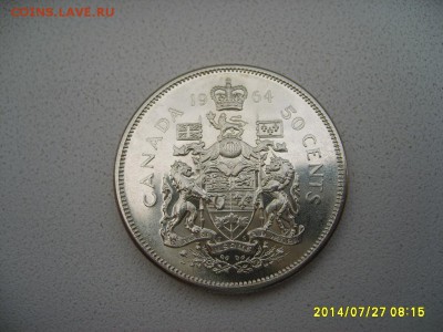 КАНАДА,50 центов 1964г(хорошая,вес 11,64-11,67 г)!до 29.07 - S6001152.JPG