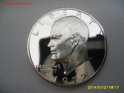 США,1 доллар 1972г(Эйзенхауэр,вес 24,31-24,33 г)!до29.07 - S6001158.JPG
