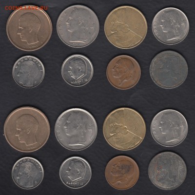 Бельгия 50 сант. - 20 фр. 16 монет до 29.07.2014 22-00 - Бельгия р
