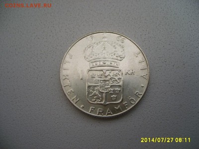 ШВЕЦИЯ,1 крона 1966г( отличная )!до 29.07.2014 - S6001128.JPG