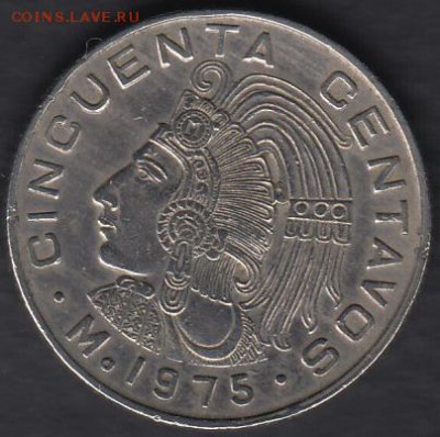 Мексика 50 центаво 1975 до 29.07.2014 22-00 - Мексика 50 центаво 1975 а