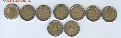 2 евро,евро и евроценты 42 монеты до 30-07-14 в 22.00 по МСК - 1