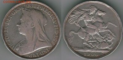 Британия, крона 1900 - до 22-00мск 28.07 - GB-cr-1900