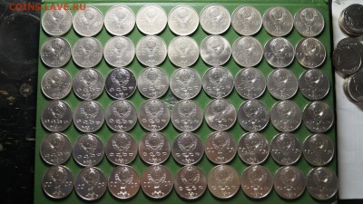МЕГА ЛОТ ЮБИЛЕЙНЫХ РУБЛЕЙ 213штук (1р,3р,5р) СТАРТ 200руб - 4.JPG