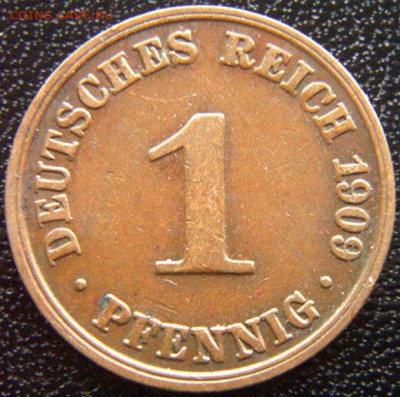 Германия_неплохой пфенниг 1909(А); до 28.07_22.08мск - 8108