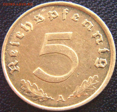 Германия (3-й Рейх)_5 рейхспфеннигов 1939(А); до 30.07_22.14 - 8353