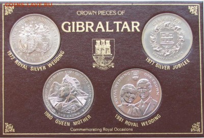 ОСТРОВ МЭН Кроны 2001 г. Гарри Поттер 5 монет АНЦ - Gibraltar 4 Crown set  Cower.JPG