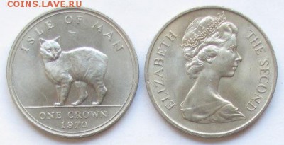 ОСТРОВ МЭН Кроны 2001 г. Гарри Поттер 5 монет АНЦ - Isle of Man Crown 1970.JPG